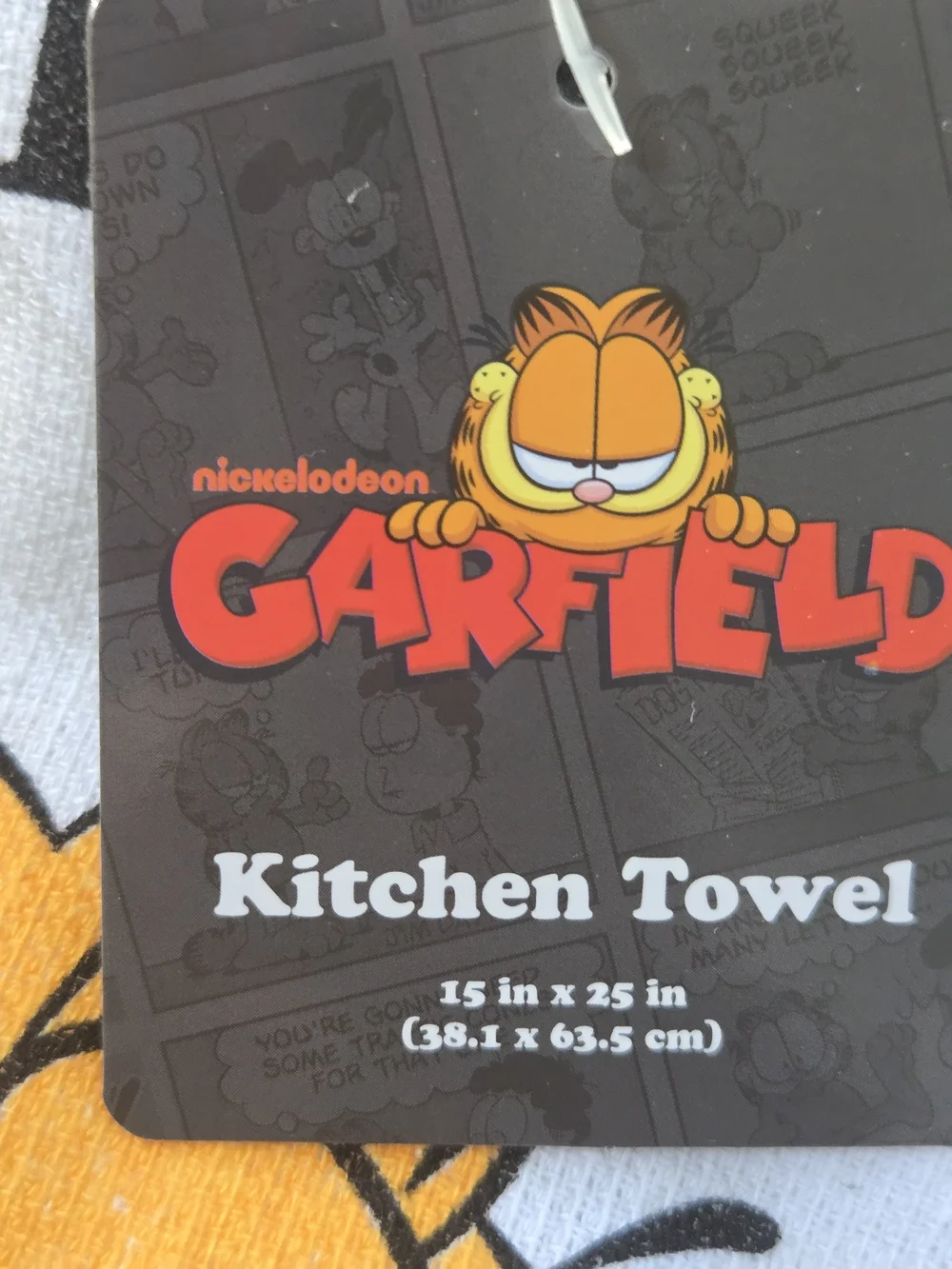 Nickelodeon Garfield And Odie Cartoon Kitchen Towel Set- Orange Multi